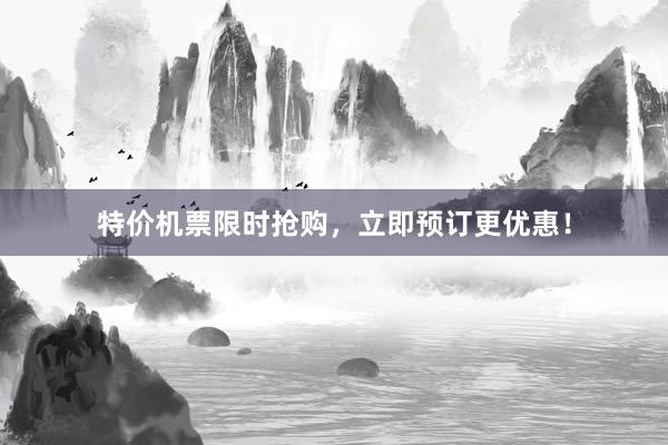 特价机票限时抢购，立即预订更优惠！